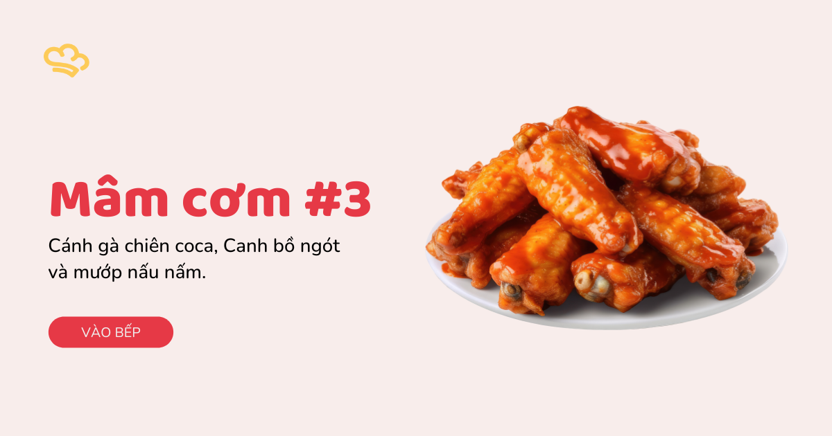 cánh gà chiên coca
